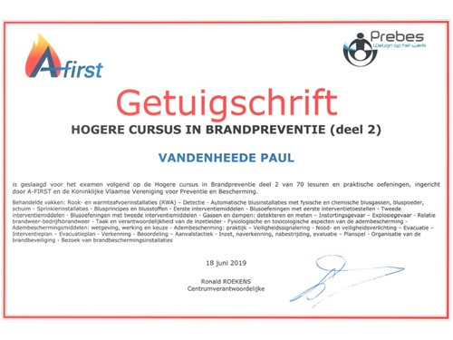 Hogere cursus brandpreventie deel 2